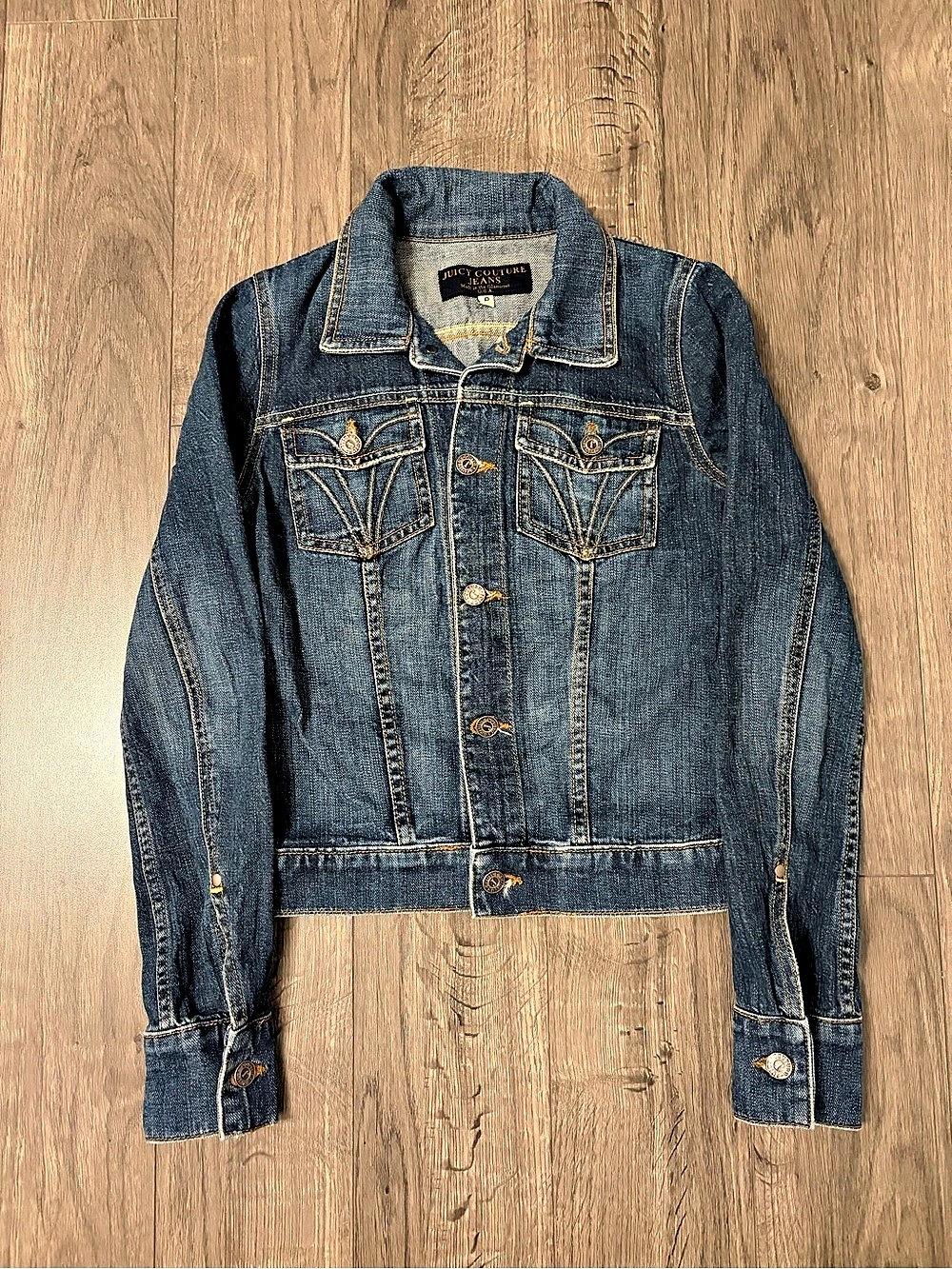 Vintage Juicy Couture Denim Jacket Blue Petite